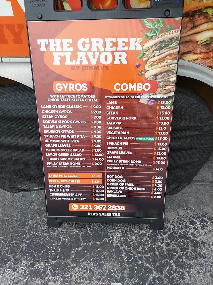 Jimmy's The Greek Flavor Menu image 1