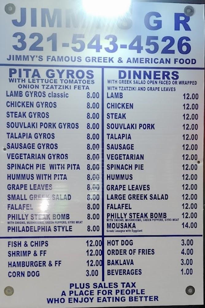 Jimmy's The Greek Flavor Menu image 4